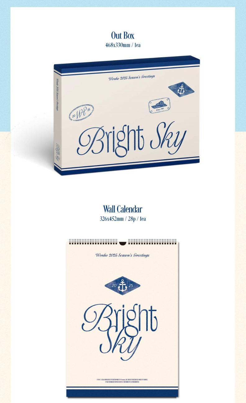 WONHO - 2025 SEASON'S GREETINGS (BRIGHT SKY) Nolae