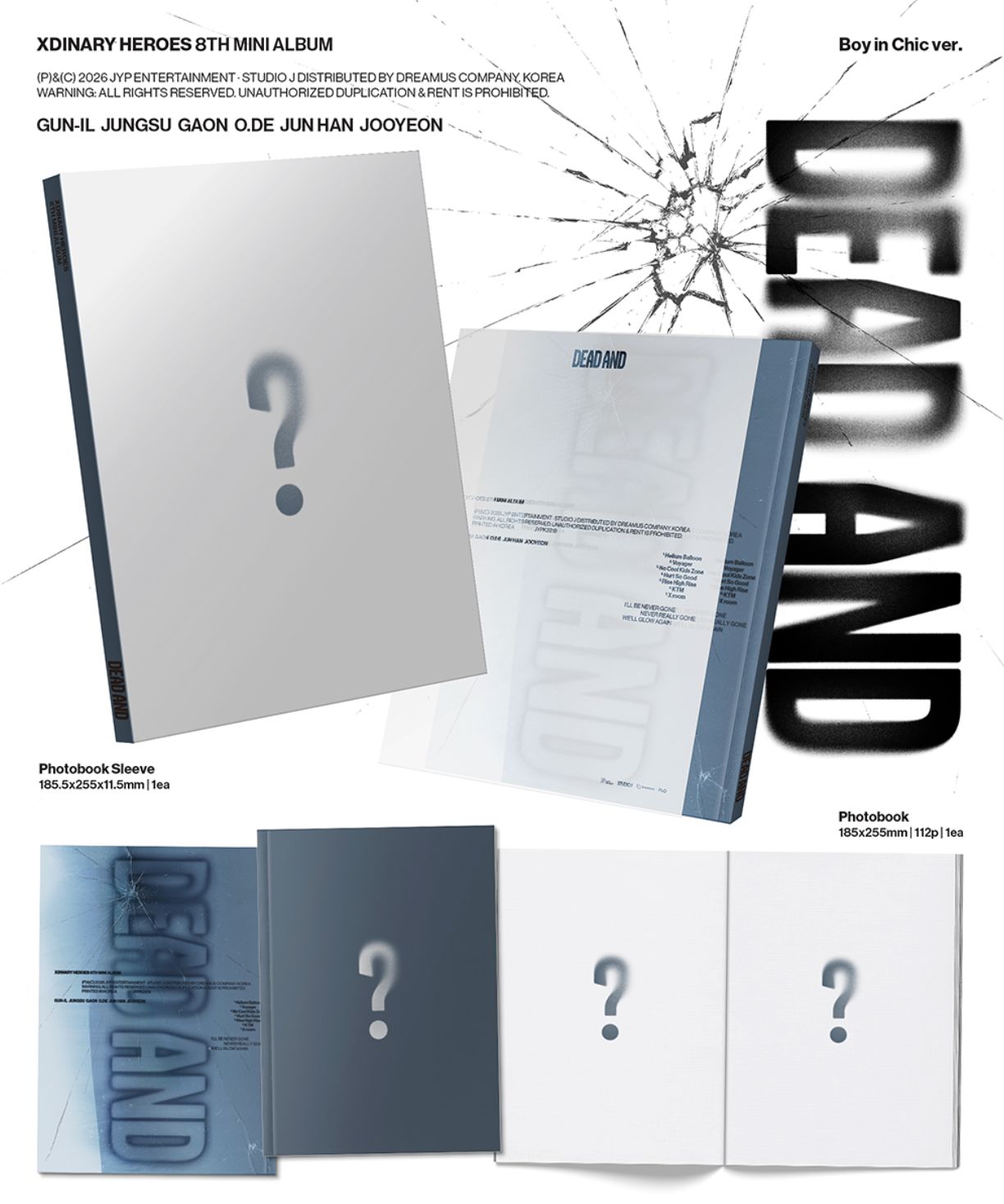 XDINARY HEROES - DEAD AND (PHOTOBOOK VER.) + Apple Music Gift Nolae
