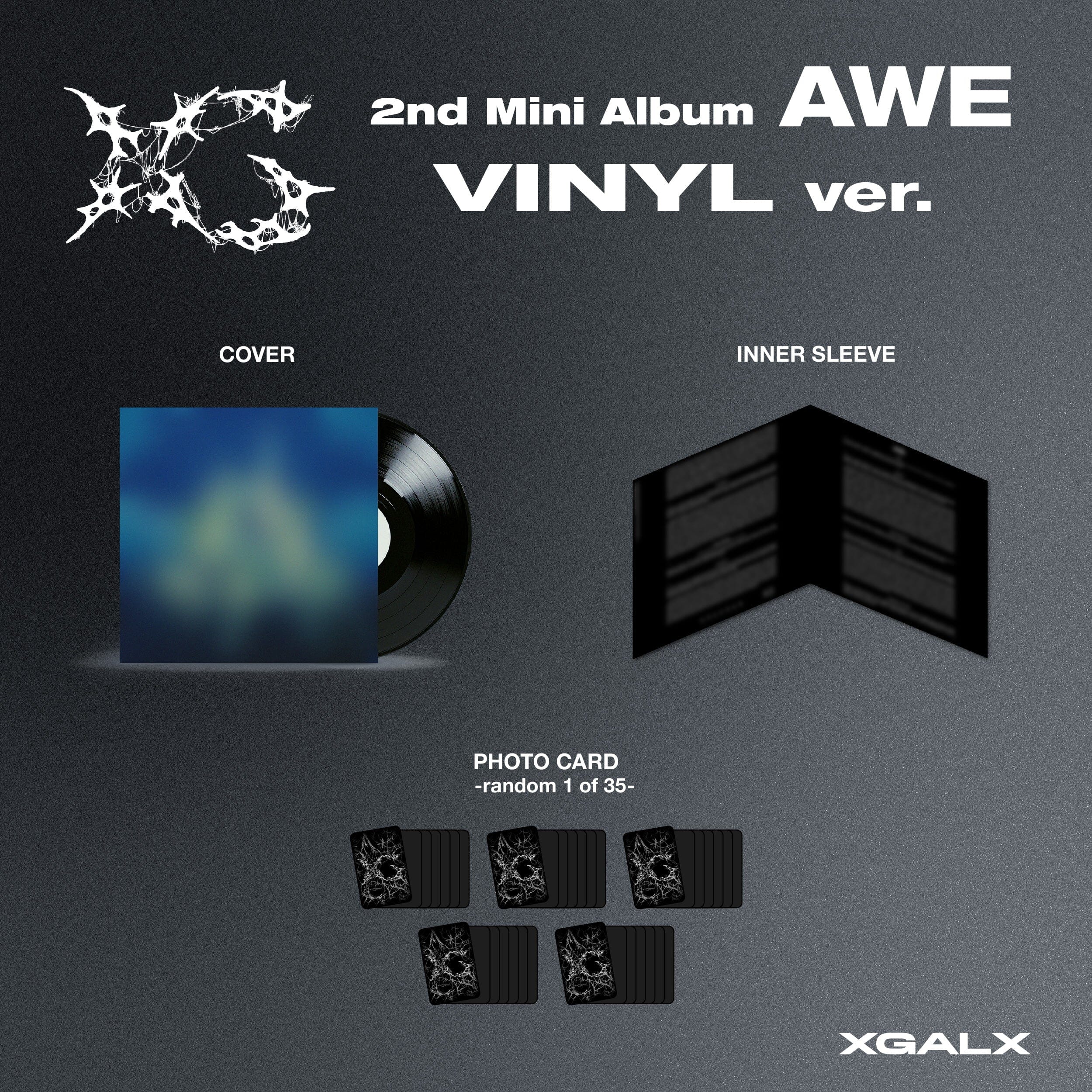 XG - AWE (2ND MINI ALBUM) VINYL VER. + SOLO TRADING CARD Nolae