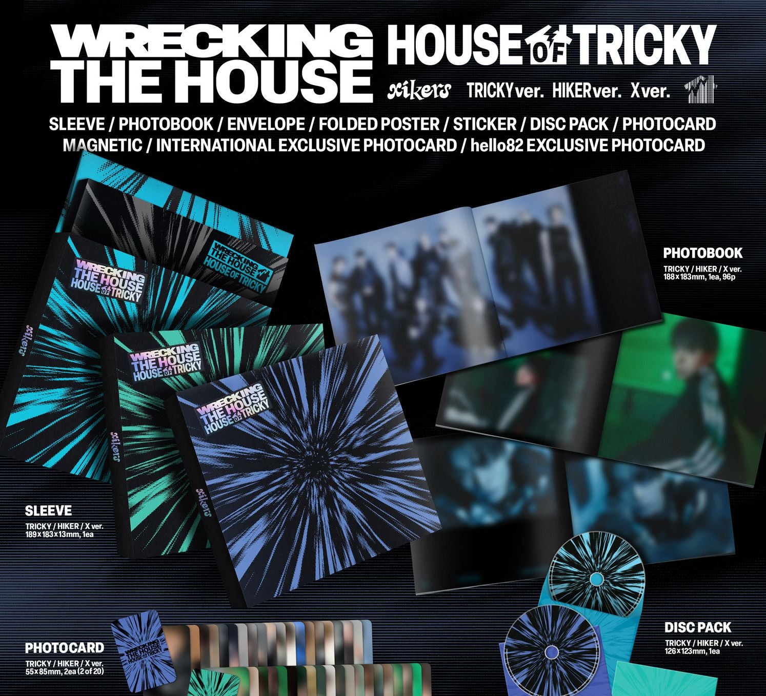 XIKERS - HOUSE OF TRICKY : WRECKING THE HOUSE (HELLO82 EXCLUSIVE SIGNED) Nolae
