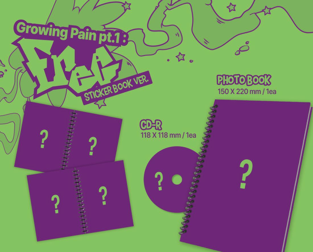 YOUNG POSSE - GROWING PAIN PT.1 : FREE (STICKER BOOK VER.) Nolae