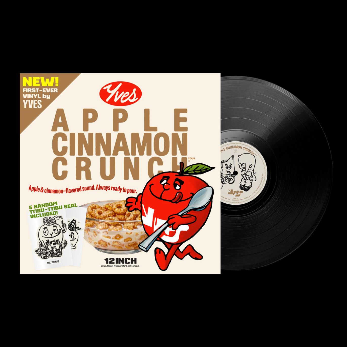 YVES - APPLE CINNAMON CRUNCH (12-INCH BLACK VINYL) Nolae