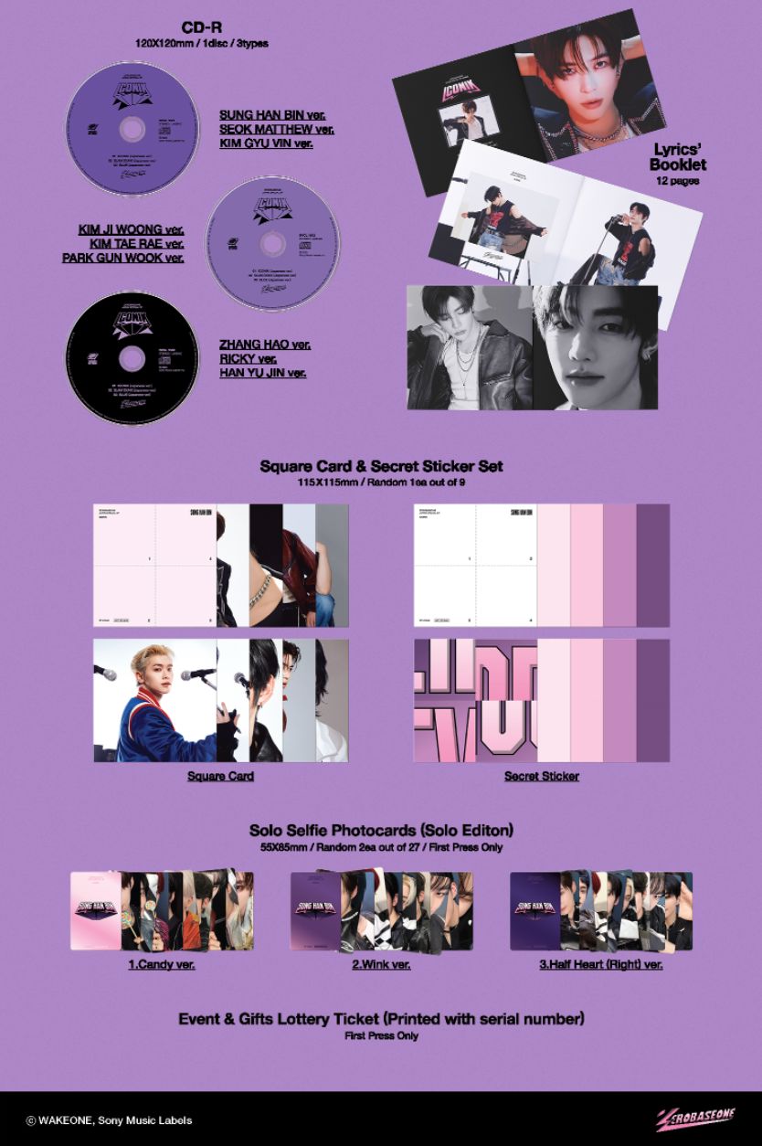 ZB1 - ICONIK (JAPAN SPECIAL EP) (LIMITED PRODUCTION SOLO EDITION) Nolae