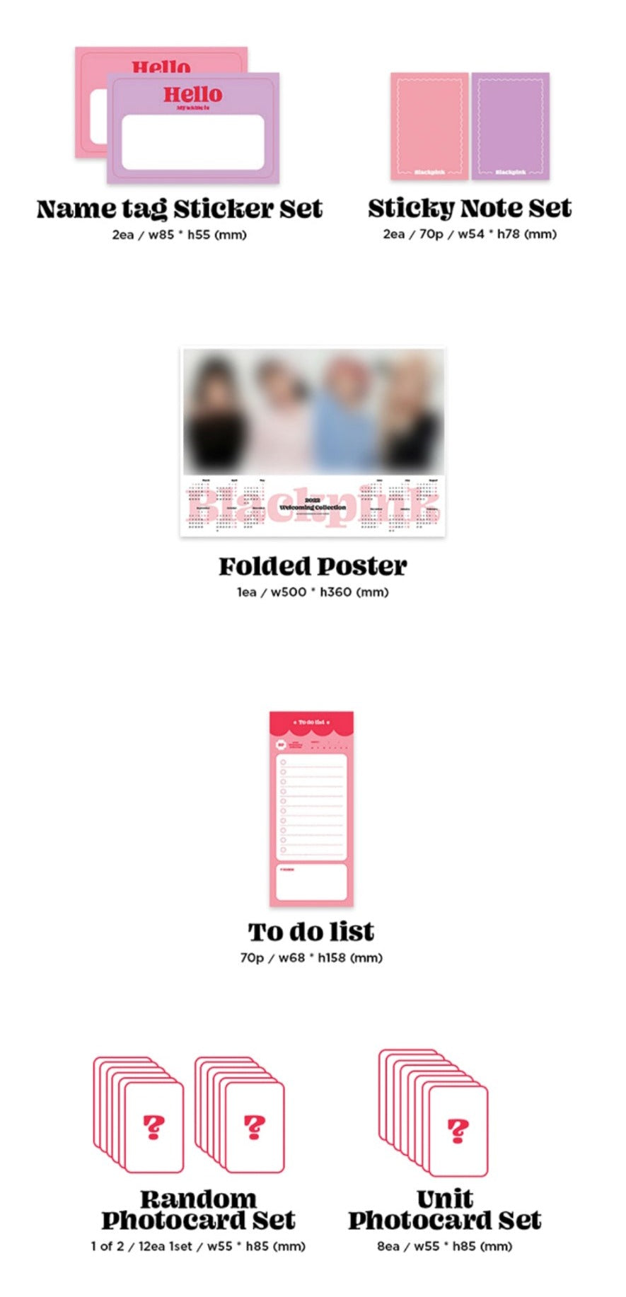 BLACKPINK - 2022 Welcoming Collection Nolae Kpop