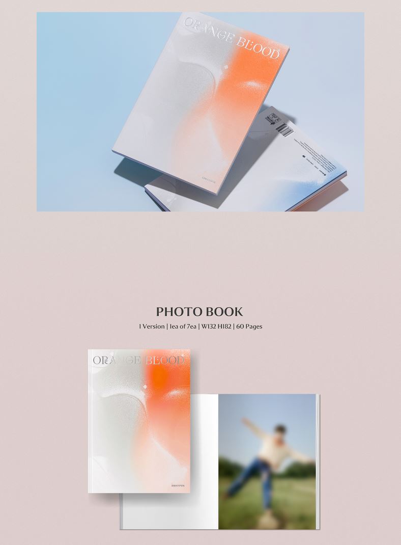 ENHYPEN - ORANGE BLOOD (5TH MINI ALBUM) ENGENE VER. + Weverse Gift Nolae Kpop