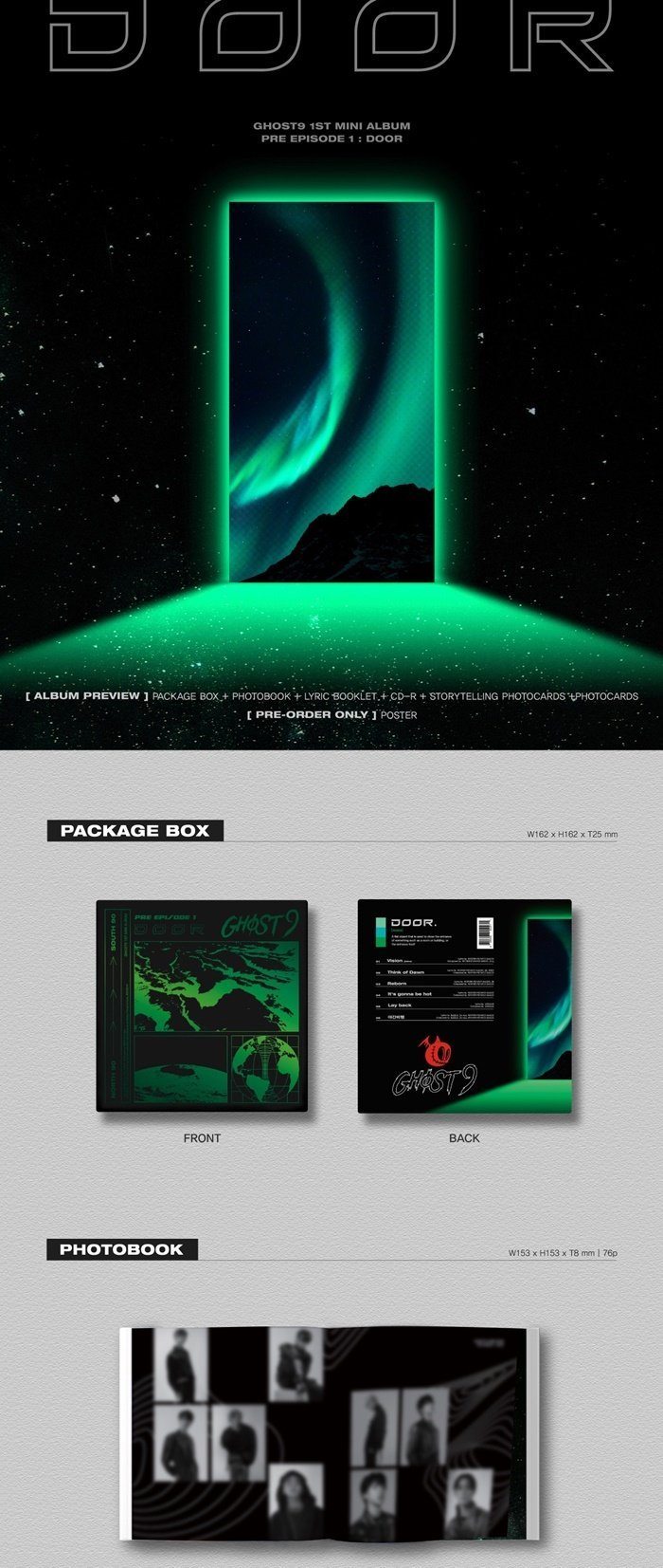 GHOST9 - Pre Episode 1 : Door (1st Mini Album)