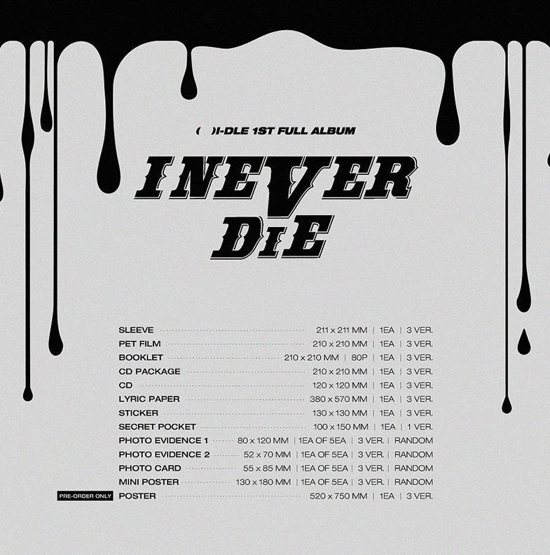 (G)I-DLE - I NEVER DIE (1ST FULL ALBUM) Nolae Kpop