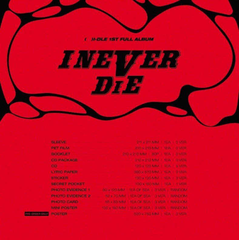 (G)I-DLE - I NEVER DIE (1ST FULL ALBUM) Nolae Kpop