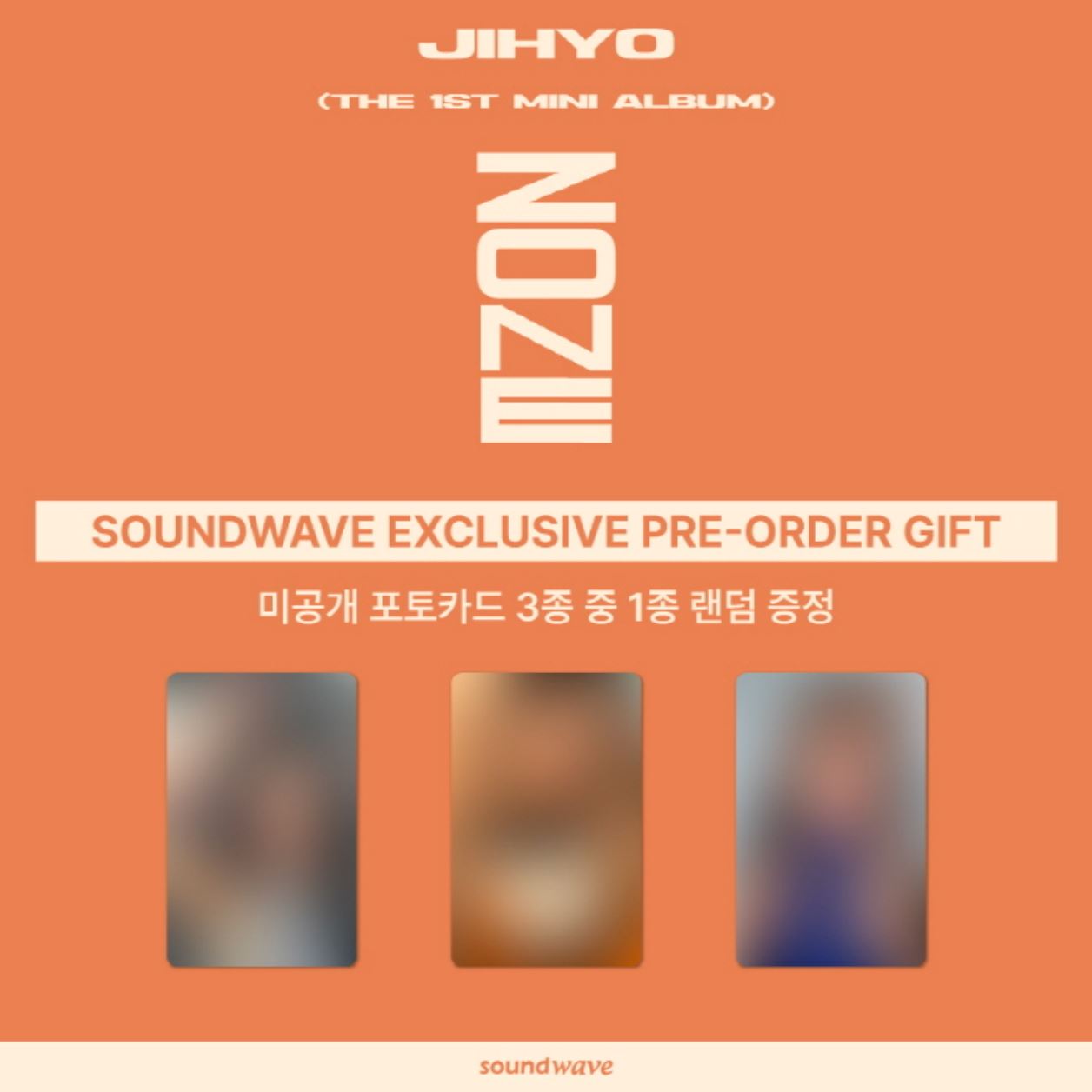 JIHYO (TWICE) - ZONE (1ST MINI ALBUM) + Soundwave Photocard Nolae Kpop