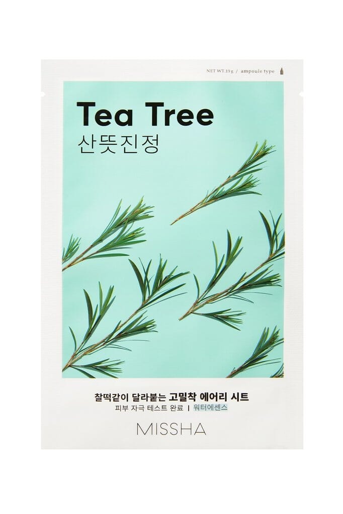 MISSHA - Airy Fit Sheet Mask (Tea Tree) Nolae Kpop