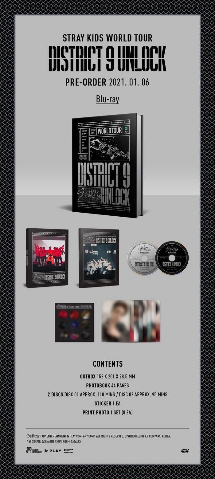 スキズ World Tour District 9 Unlock　Blu-ray Stray Kids - Stray Kids World Tour Blu Ray [District 9 : Unlock] in SE