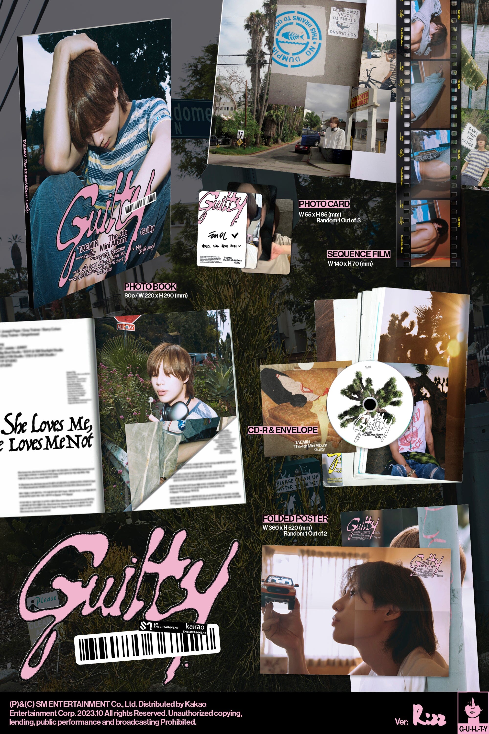 TAEMIN (SHINee) - GUILTY (4TH MINI ALBUM) PHOTO BOOK VER. Nolae Kpop