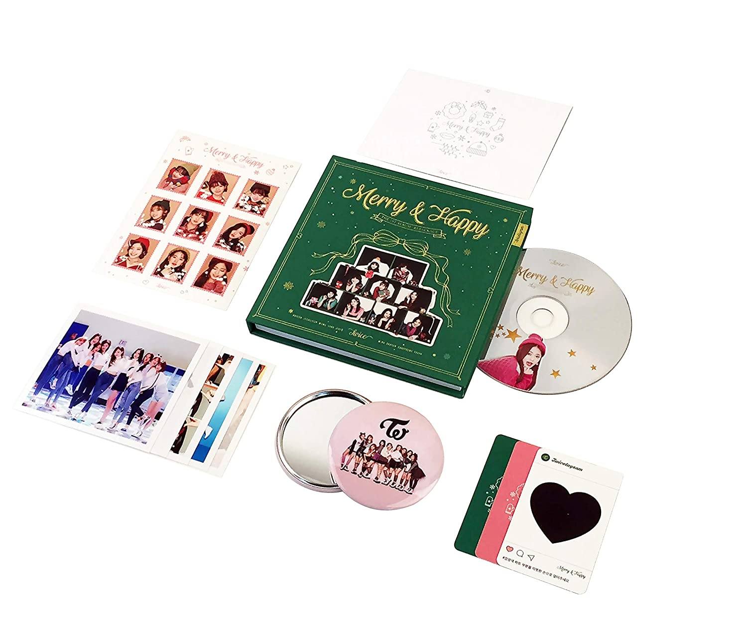 Twice 1st Album REPACKAGE - [MERRY&HAPPY] (MERRY Ver.) CD