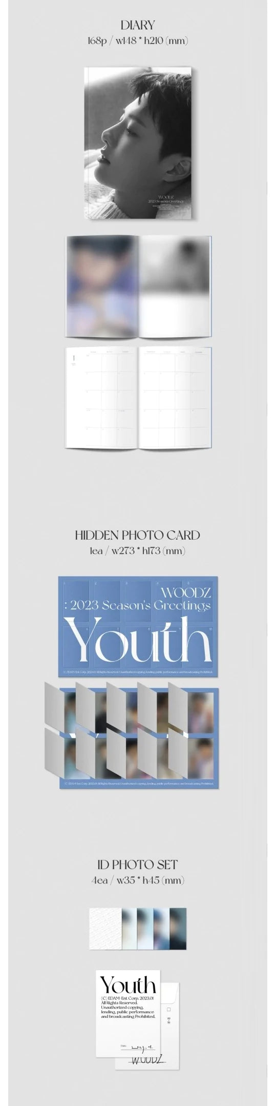 WOODZ - 2023 SEASON'S GREETINGS "YOUTH" Nolae Kpop